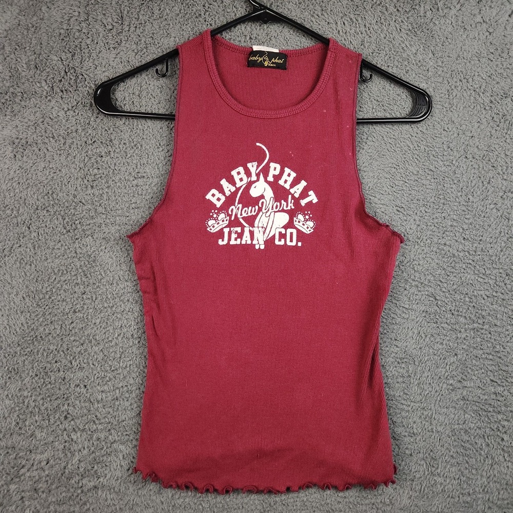 Vintage Baby Phat Jeans Co. Spell Out Tank Top XL Sleeveless 90s Y2K Streetwear